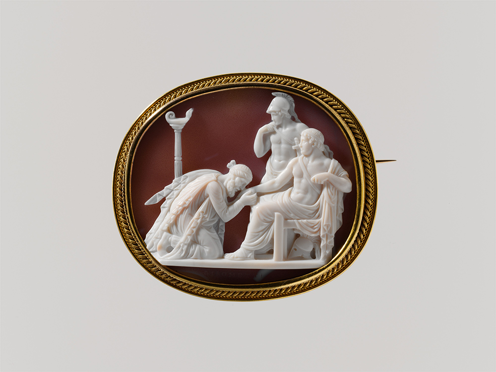 “Priam Supplicating Achilles for the Body of Hector,” by Giuseppe Girometti, c. 1815. The Metropolitan Museum of Art, The Milton Weil Collection, 1940.