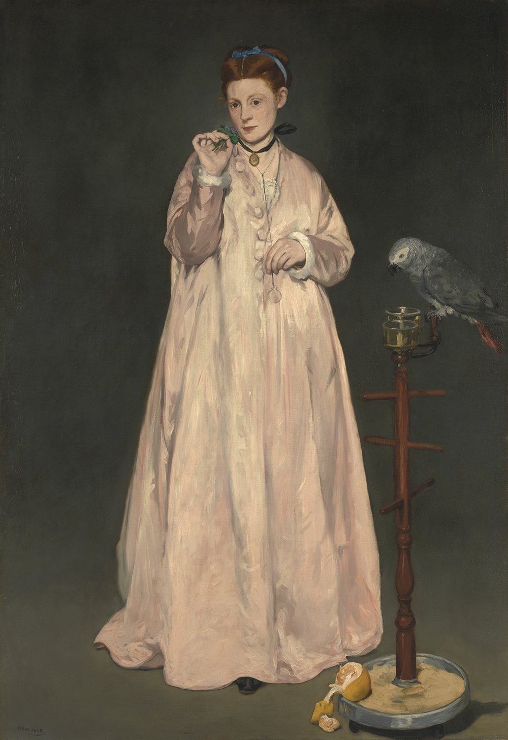 Young Lady in 1866, by Édouard Manet, 1866. The Metropolitan Museum of Art, Gift of Erwin Davis, 1889.