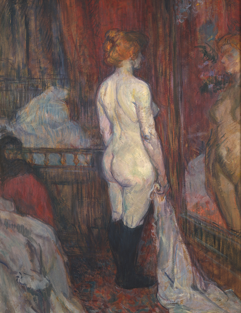 Woman Before a Mirror, by Henri de Toulouse-Lautrec, 1897.