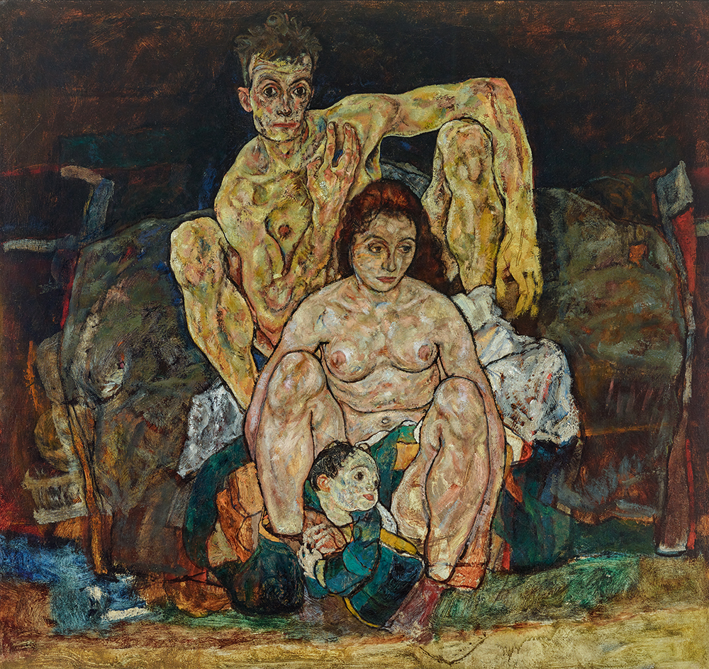 The Family (The Squatting Couple), by Egon Schiele, 1918.