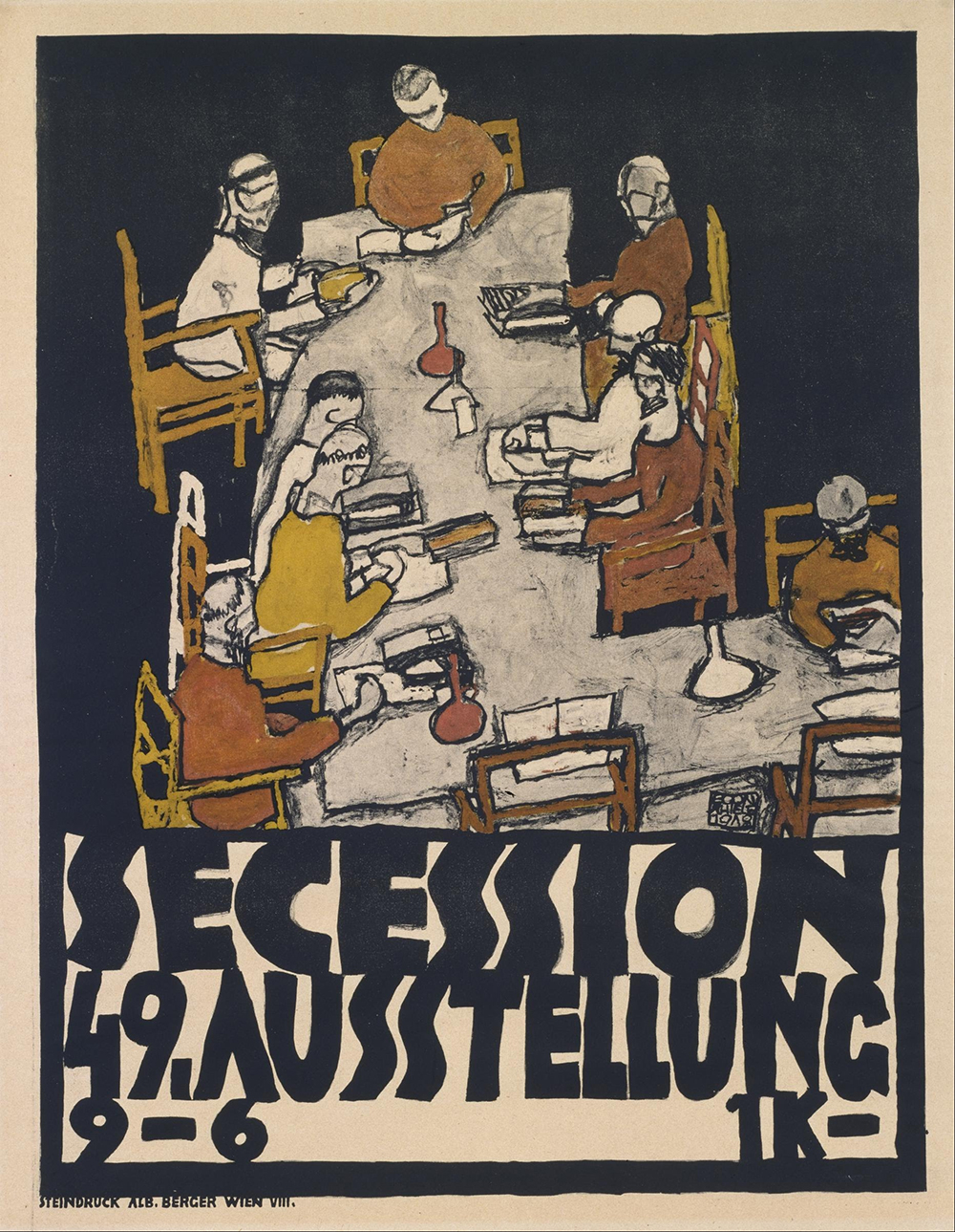 Poster for the 49th Exhibition of the Vienna Secession, by Egon Schiele, 1918.