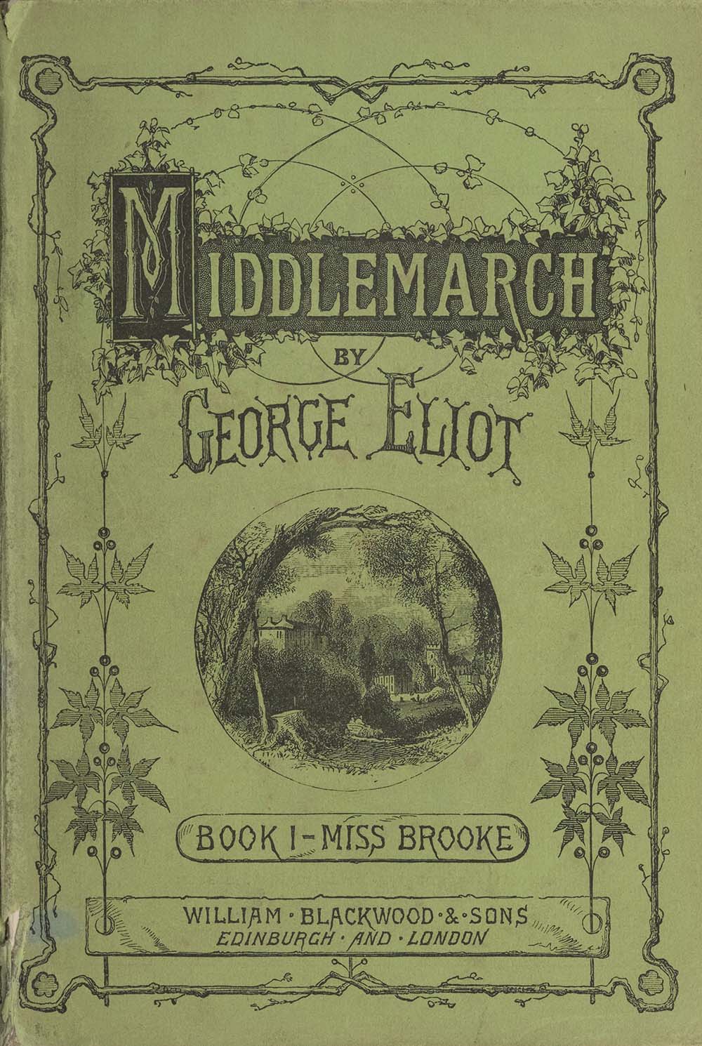 Cover of Middlemarch by George Eliot, 1871. 