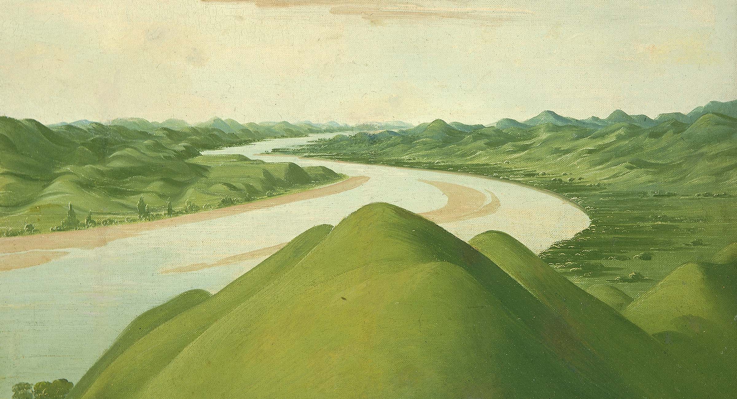 View in the "Cross Timbers," by George Catlin, c. 1832. 