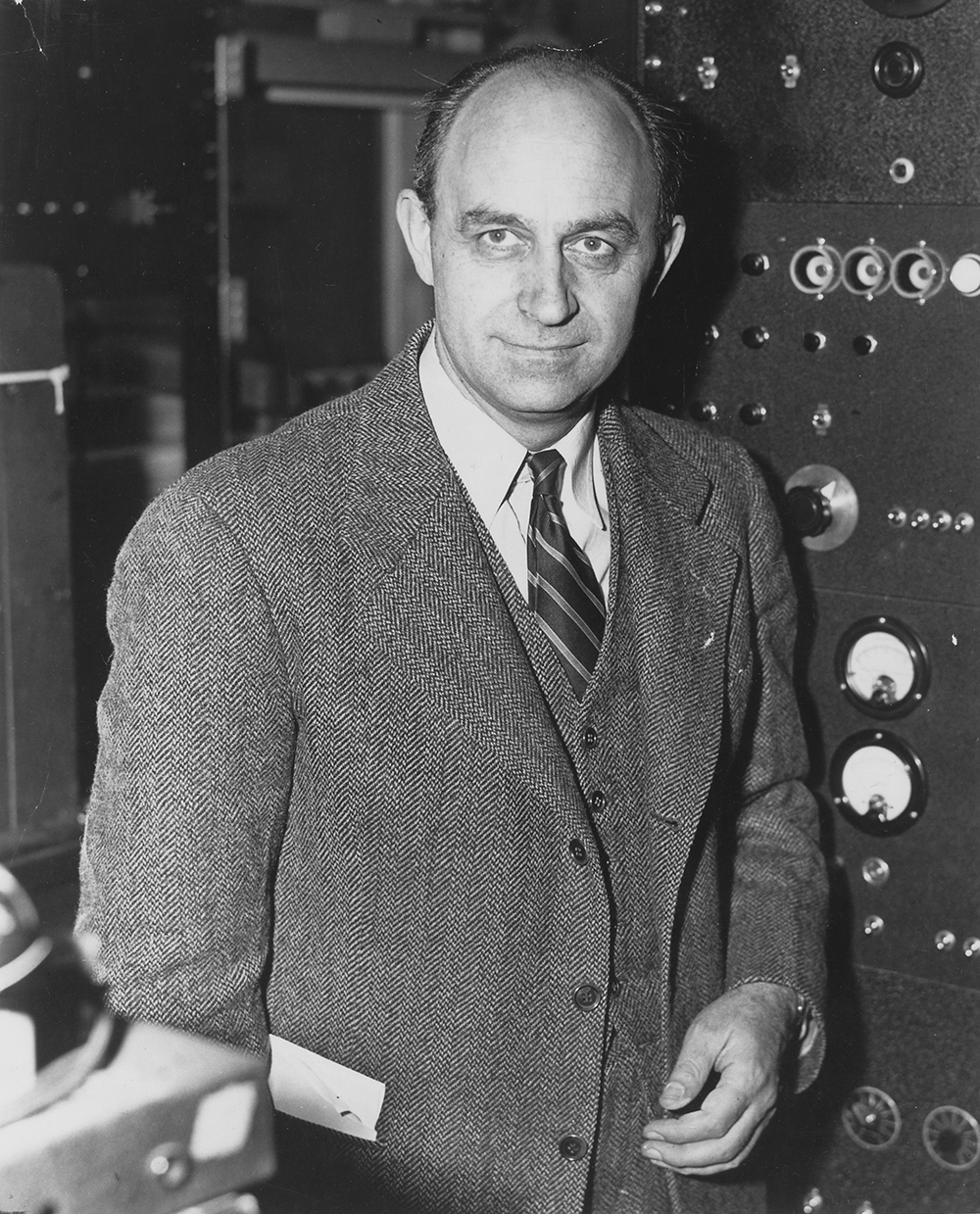 Enrico Fermi, c. 1946. National Archives, U.S. Department of Energy, Office of Public Affairs.