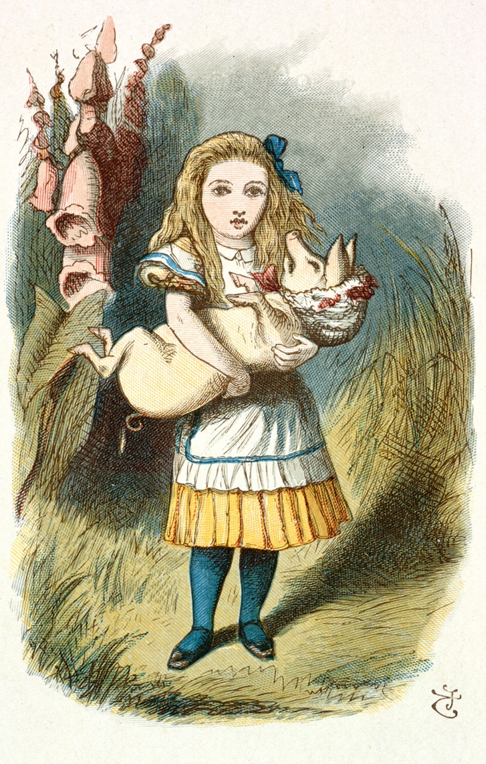 From The Nursery “Alice”, by Lewis Carroll, 1890. Illustration by John Tenniel. British Library.