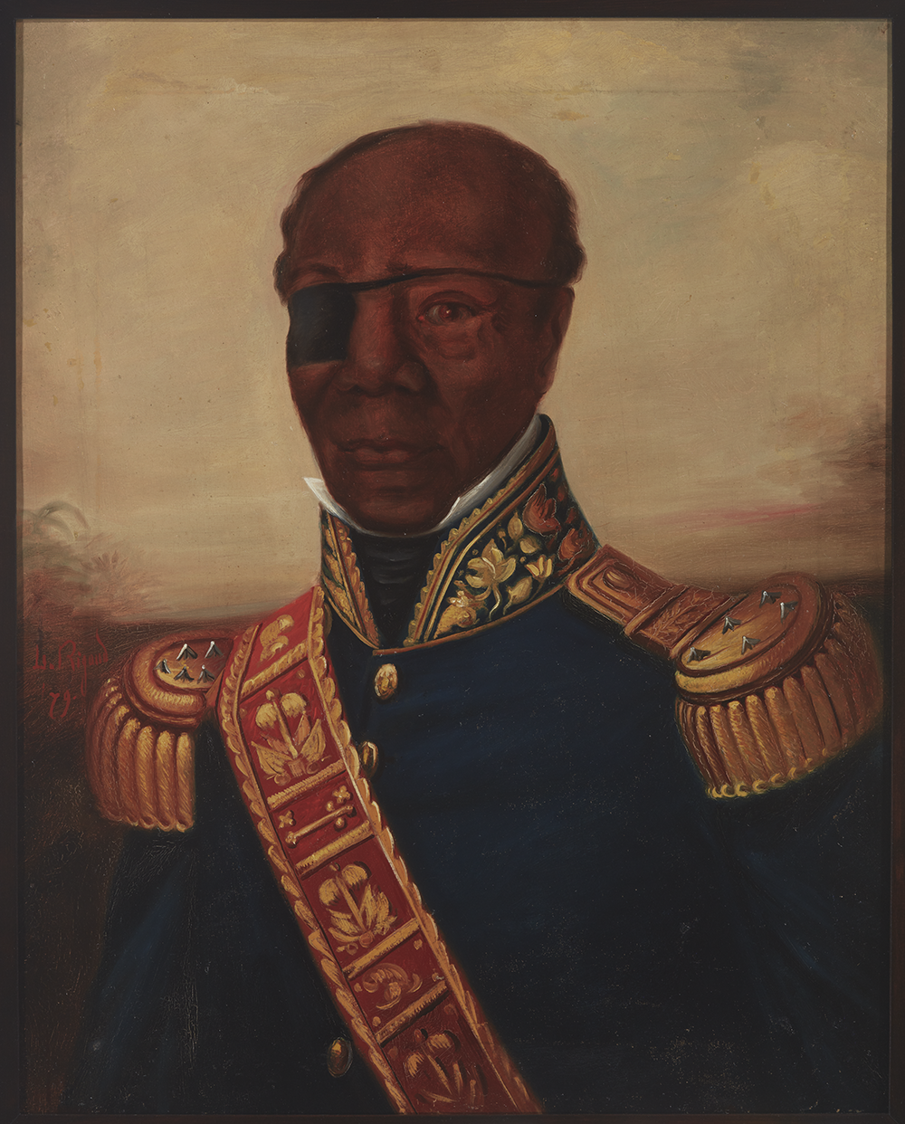 Portrait of Haitian President Jean-Baptiste Riché, signed L. Rigaud, 1879. Peabody Museum, Yale University.