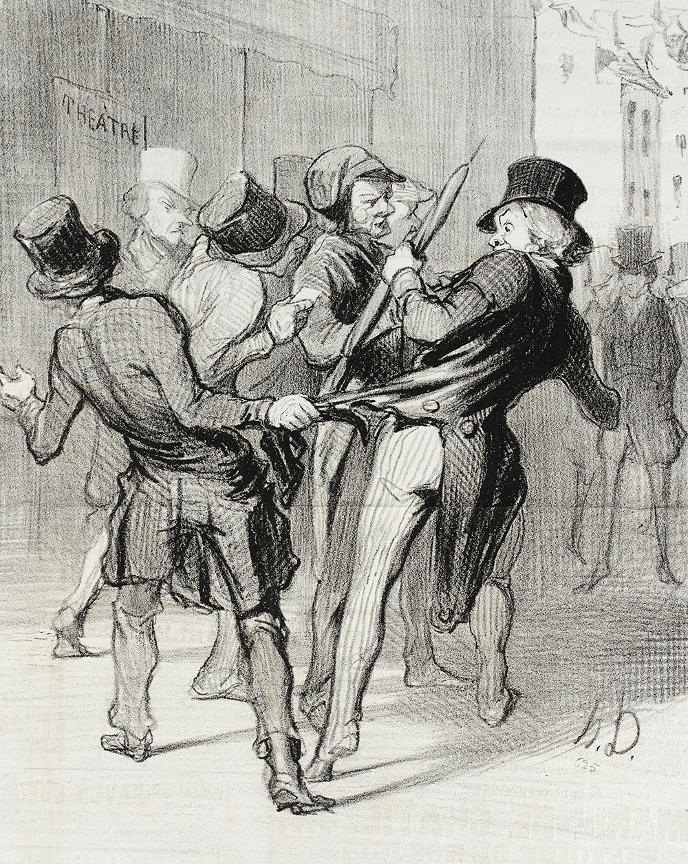 Ce qu’on appelle les séductions de Paris, by Honoré Daumier, 1844. Los Angeles County Museum of Art, Gift of Mrs. Florence Victor from The David and Florence Victor Collection.