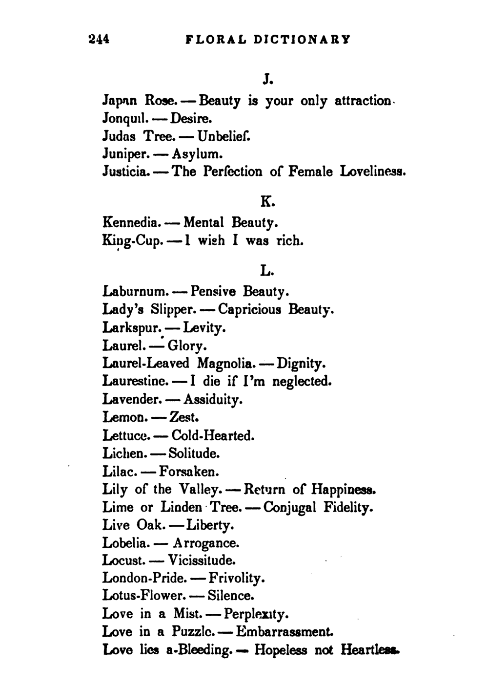 Pages from The Lady’s Book of Flowers and Poetry: To Which Are Added a Botanical Introduction, a Complete Floral Dictionary and a Chapter on Plants in Rooms, edited by Lucy Hopper, 1860. HathiTrust, The New York Public Library.