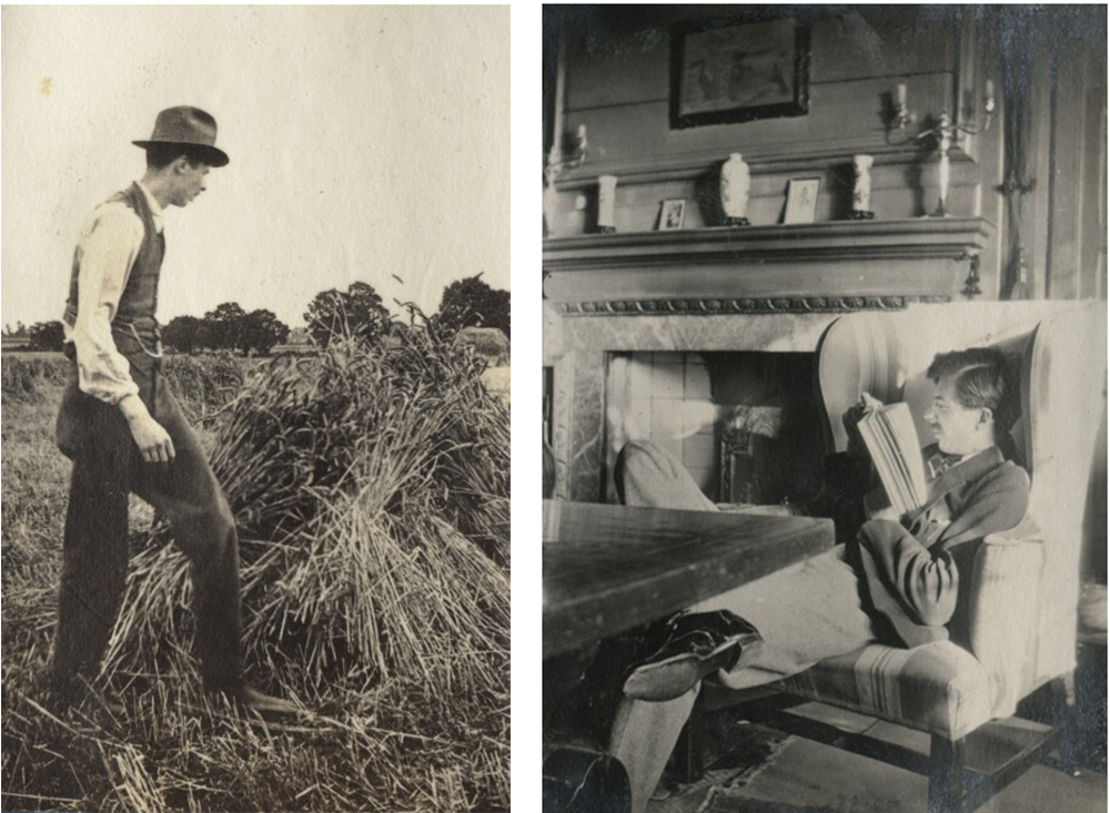 Photographs of Aldous Huxley at Garsington, by Ottoline Morrell.