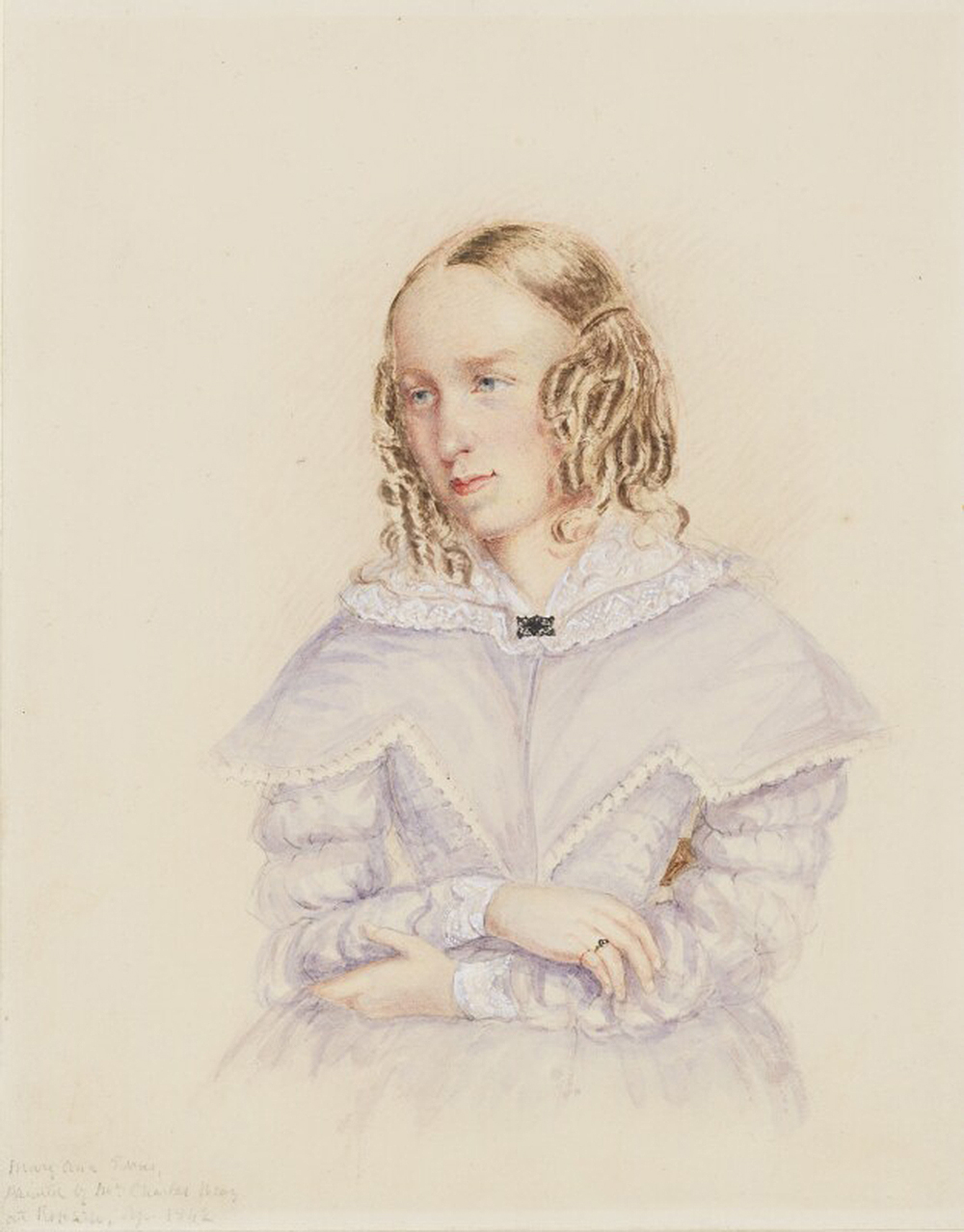 George Eliot, by Caroline Bray, 1842. © National Portrait Gallery, London.