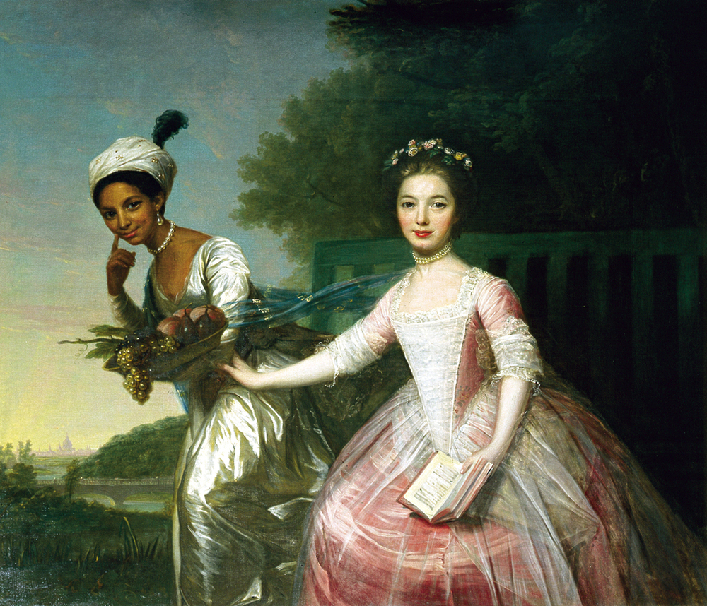 Portrait of Dido Elizabeth Belle Lindsay and her cousin Lady Elizabeth Murray, attributed to David Martin, c. 1778. Scone Palace, Scotland.