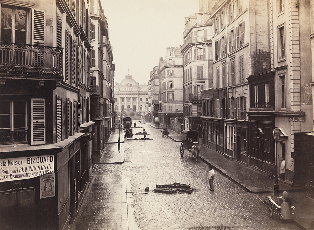 Rue de Constantine, by Charles Marville, c. 1865. The Metropolitan Museum of Art, Purchase, The Horace W. Goldsmith Foundation Gift, through Joyce and Robert Menschel, 1986.
