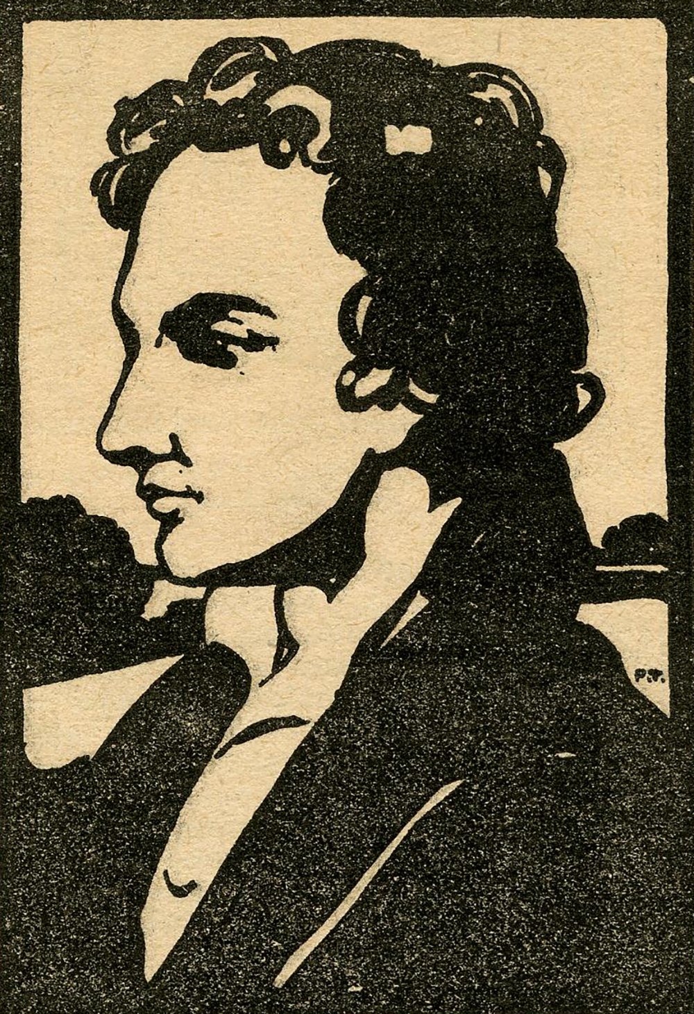  Woodcut portrait of William Hazlitt, c. 1850–1900.