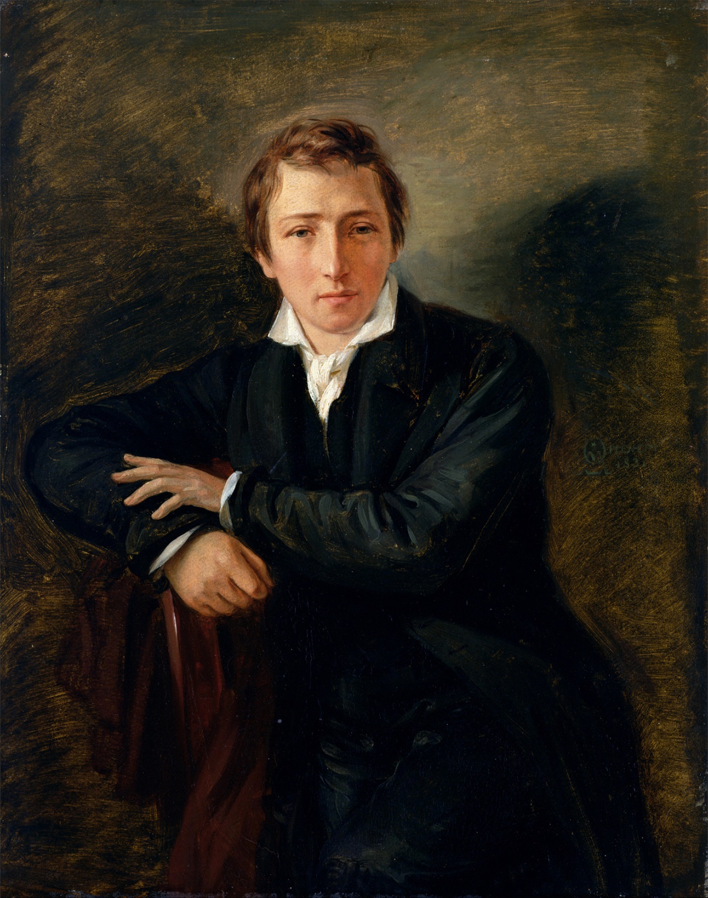 <em>The Poet Heinrich Heine</em>, by Moritz Daniel Oppenheim, 1831. Hamburger Kunsthalle.