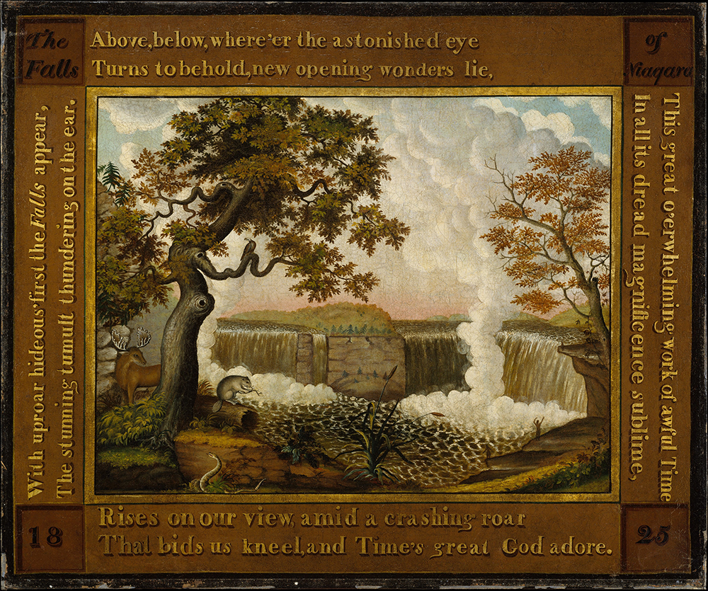 “The Falls of Niagara,” by Edward Hicks, c. 1825. Gift of Edgar William and Bernice Chrysler Garbisch, 1962, Metropolitan Museum of Art.