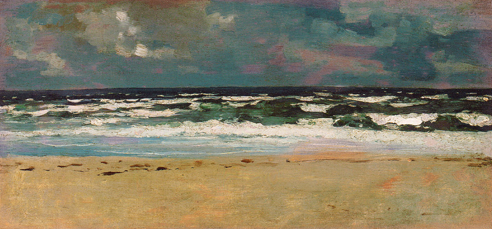 Sandy Beach with Breakers, by Winslow Homer, c. 1869.