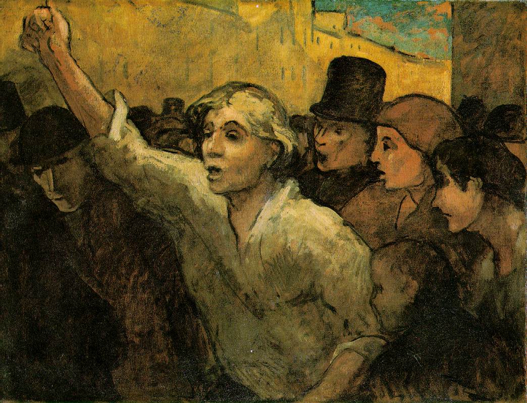 The Uprising, by Honoré Daumier, nineteenth century. Wikimedia Commons.