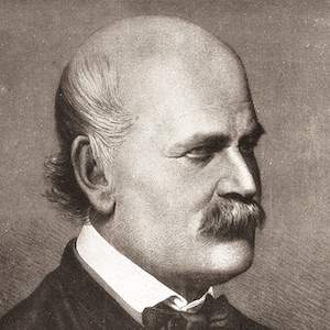 A portrait of Ignaz Semmelweis