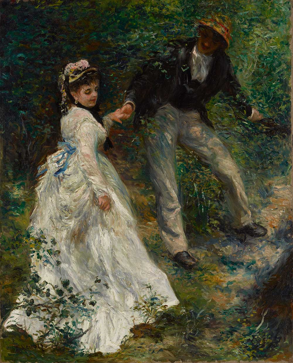 La Promenade, by Pierre-Auguste Renoir, 1870.