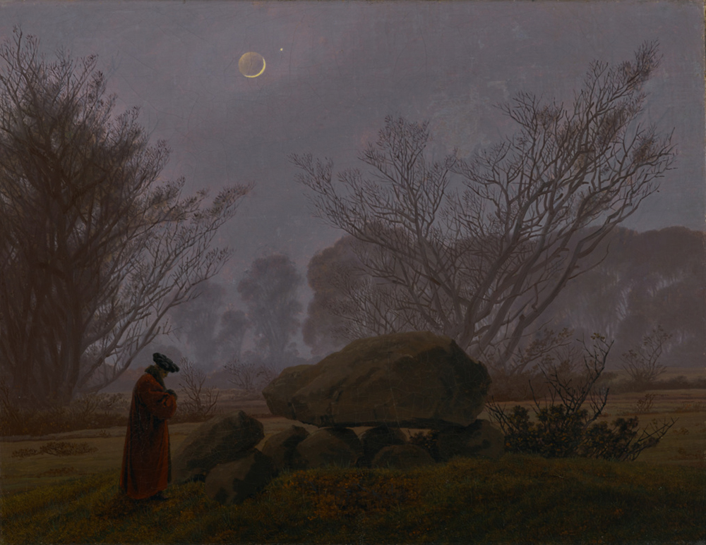 A Walk at Dusk, by Caspar David Friedrich, c. 1830. © The J. Paul Getty Museum, digital image courtesy of the Getty’s Open Content Program.