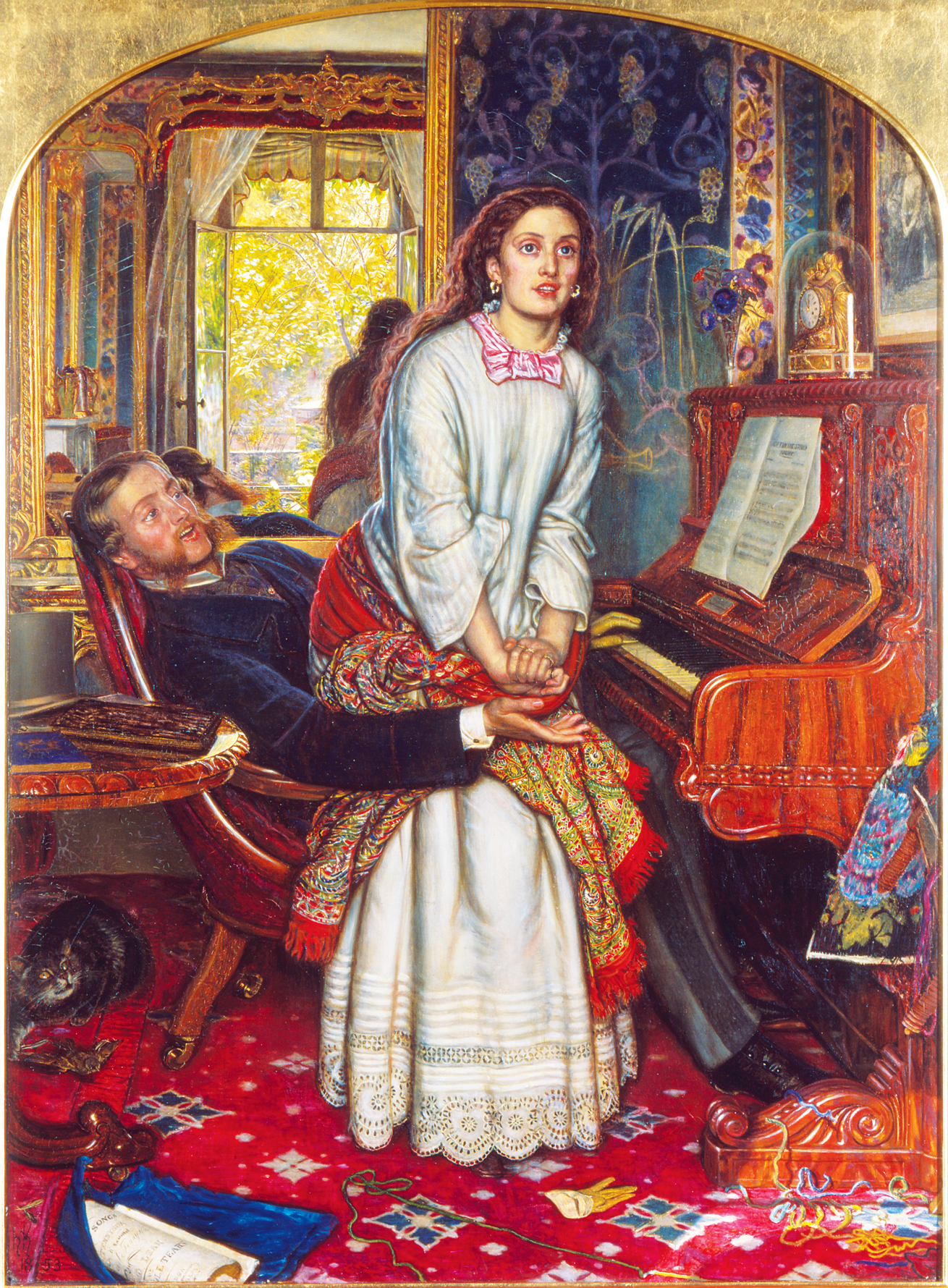 The Awakening Conscience, by William Holman Hunt, 1853. Tate Britain, London, England.