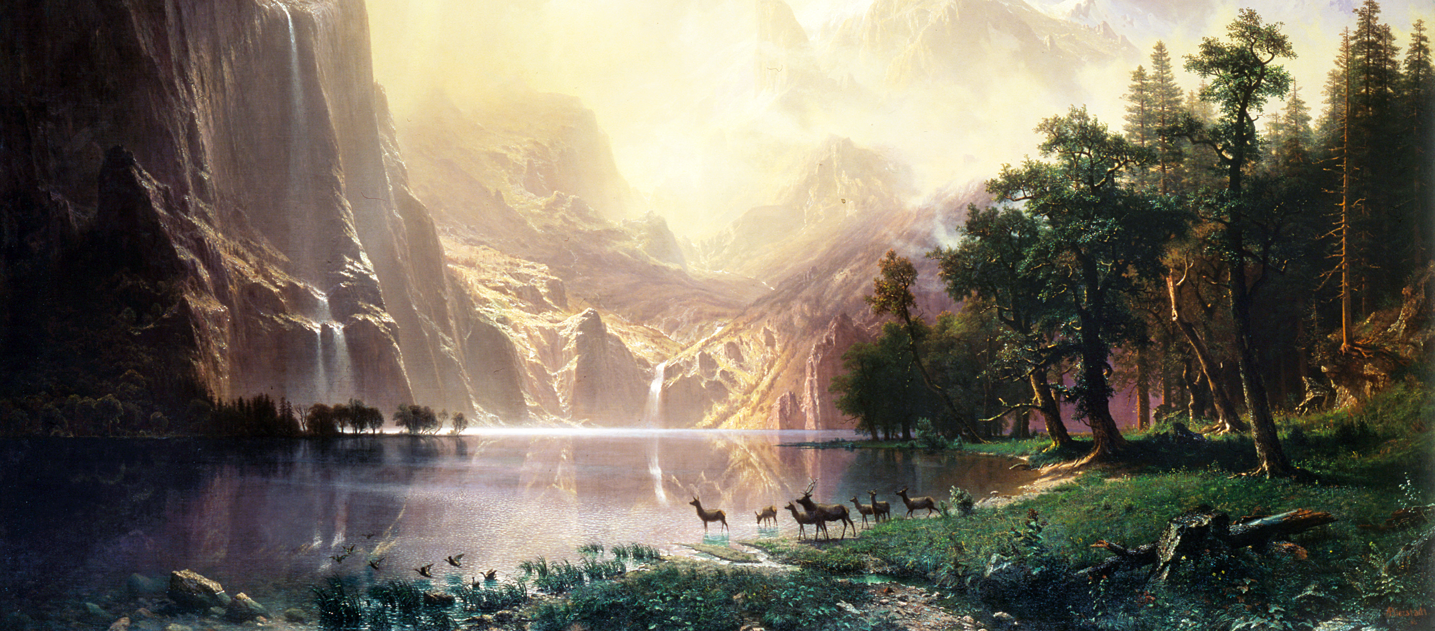 Among the Sierra Nevada Mountains, California, by Albert Bierstadt, 1868. Smithsonian American Art Museum, Washington, D.C.  