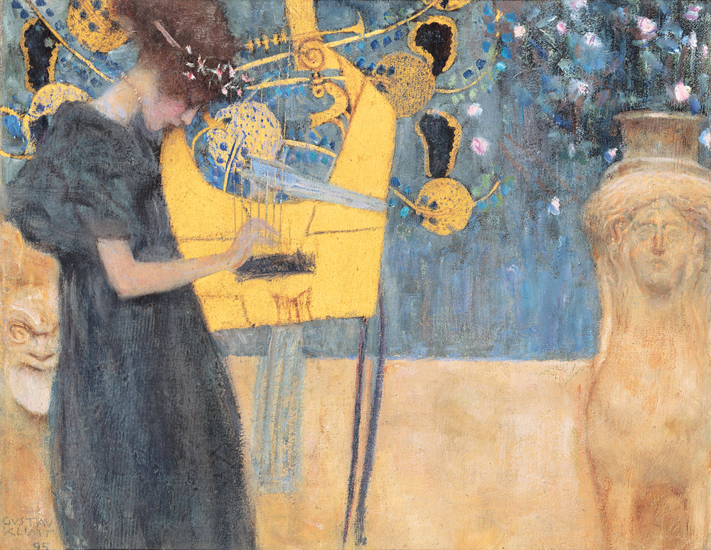 Music (I), by Gustav Klimt, 1895. Neue Pinakothek, Munich, Germany. 