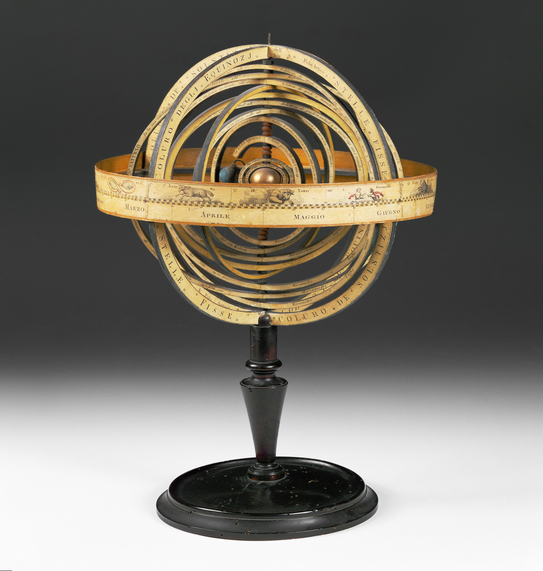 Heliocentric armillary sphere