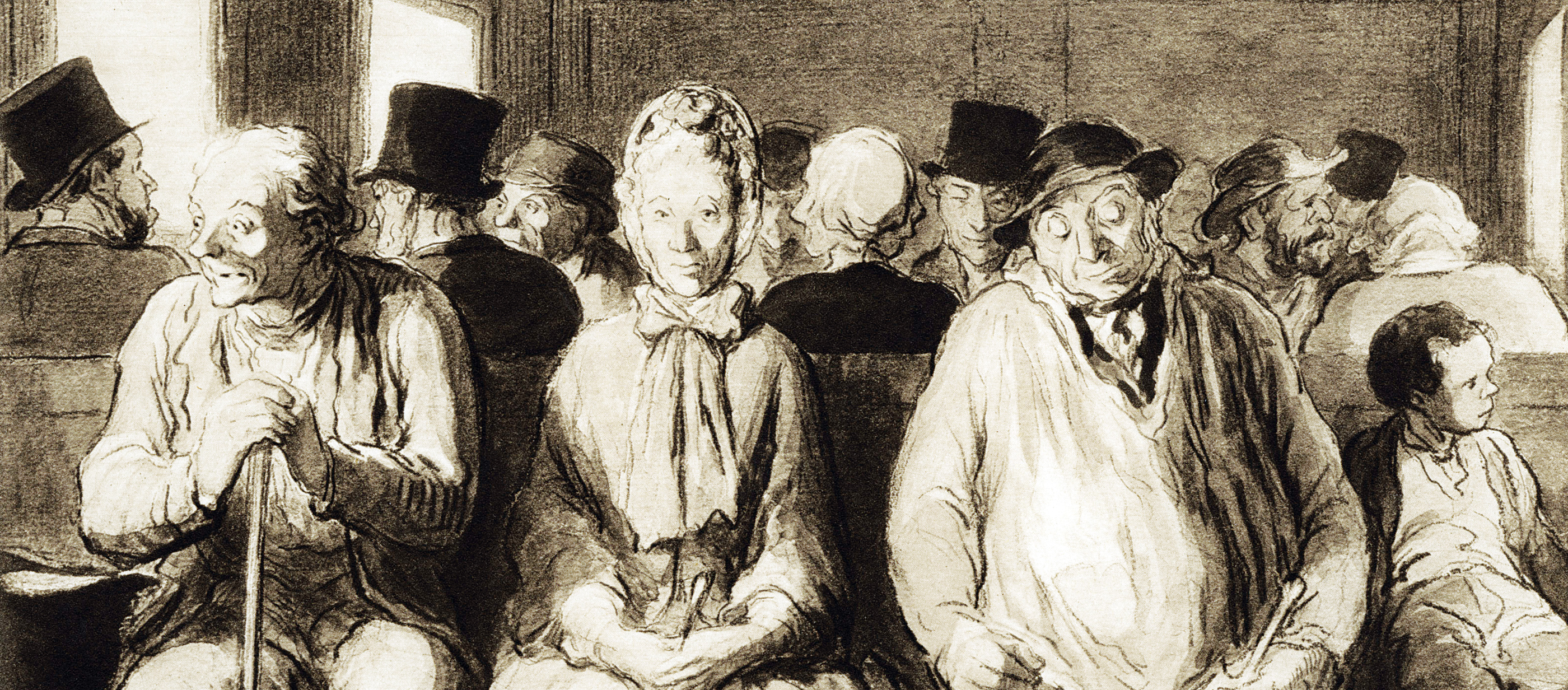 The Third Class Carriage, by Honoré Daumier, c. 1862. 