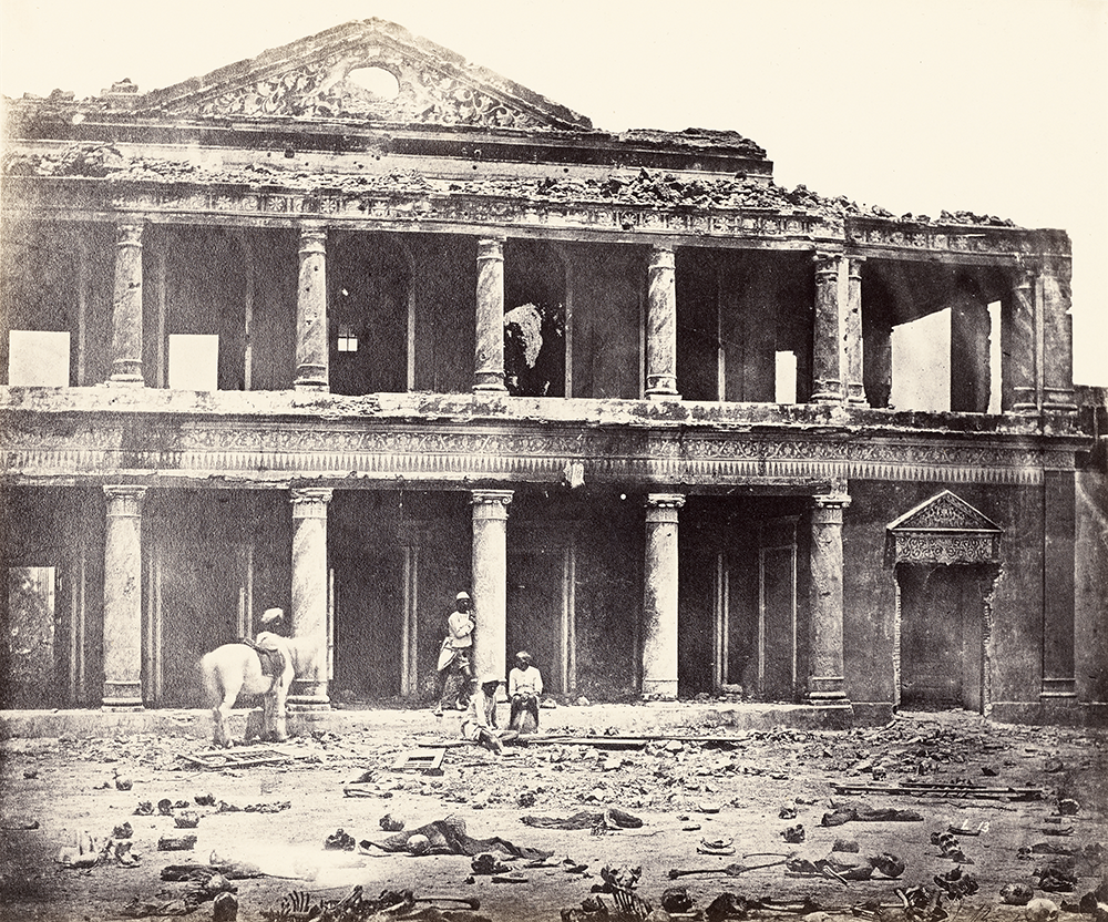 Interior of Secundra Bagh, After the Slaughter of 2,000 Rebels by the 93rd Highlanders and 4th Punjab Regiment. First Attack of Sir Colin Campbell in November 1857, Lucknow, by Felice Beato, 1858. © The J. Paul Getty Museum, Los Angeles; digital image cou Interior of Secundra Bagh, After the Slaughter of 2,000 Rebels by the 93rd Highlanders and 4th Punjab Regiment. First Attack of Sir Colin Campbell in November 1857, Lucknow, by Felice Beato, 1858. © The J. Paul Getty Museum, Los Angeles; digital image cou