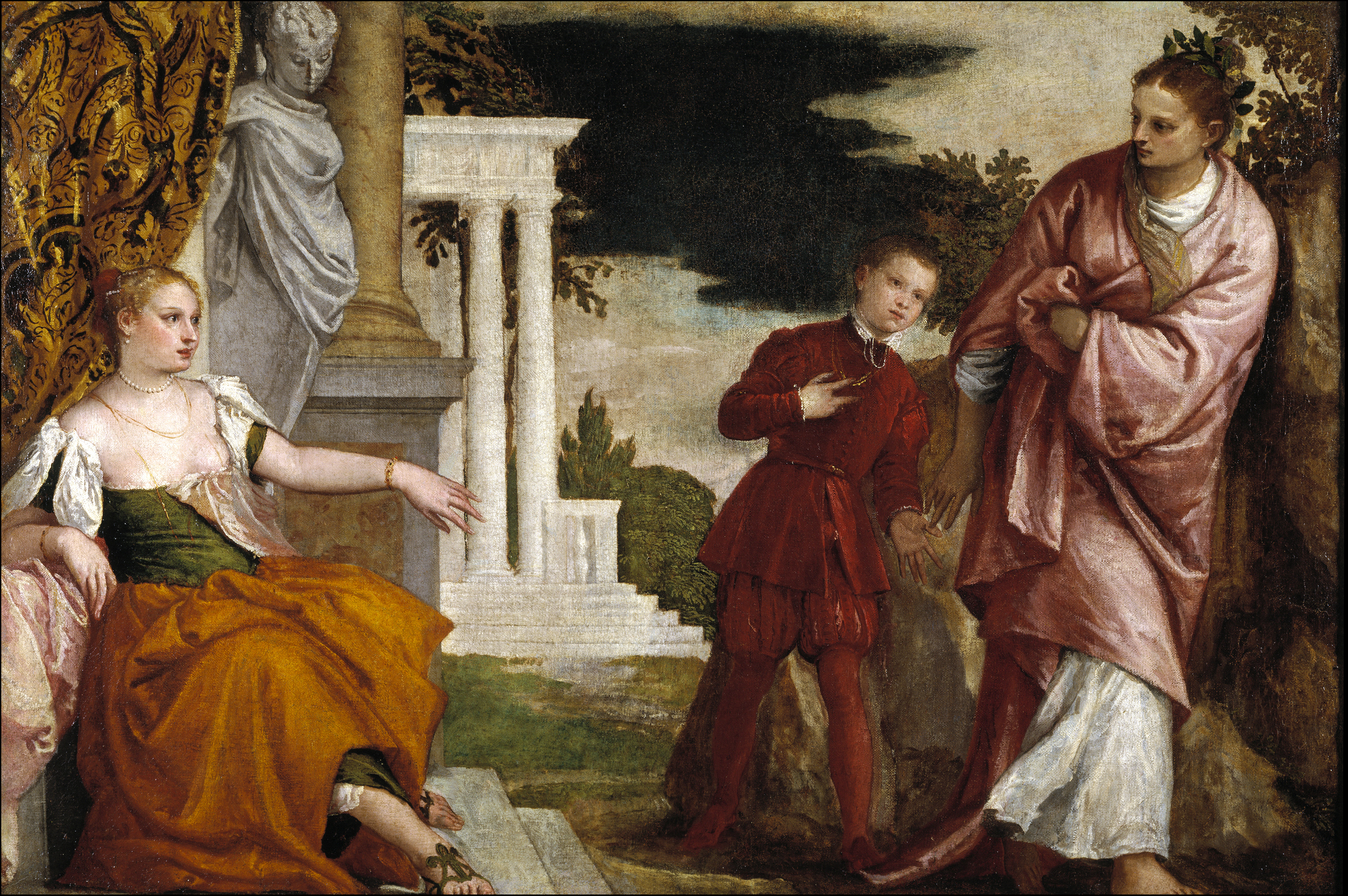 Youth Between Vice and Virtue, by Paolo Veronese, c. 1581. Prado Museum, Madrid, Spain. 