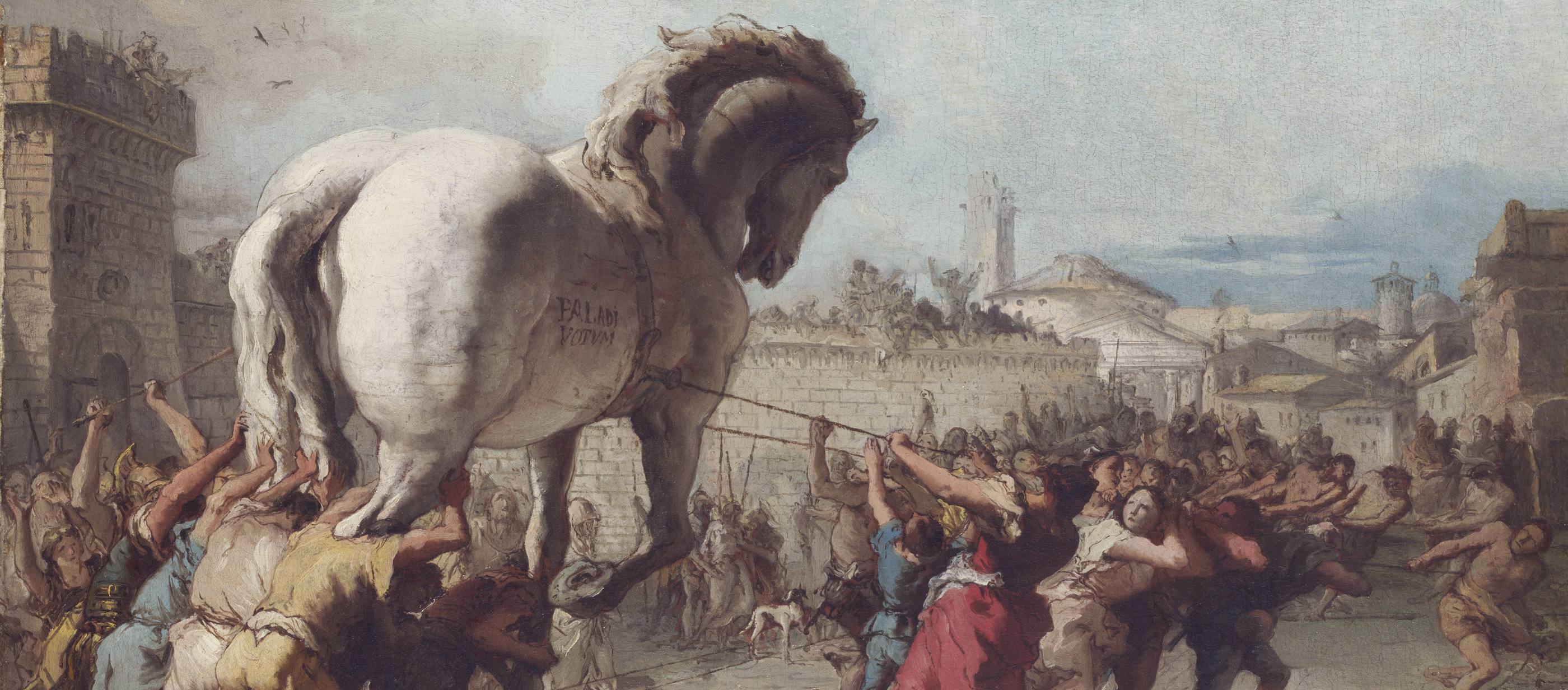 The Procession of the Trojan Horse into Troy, by Giovanni Domenico Tiepolo, c. 1760. 