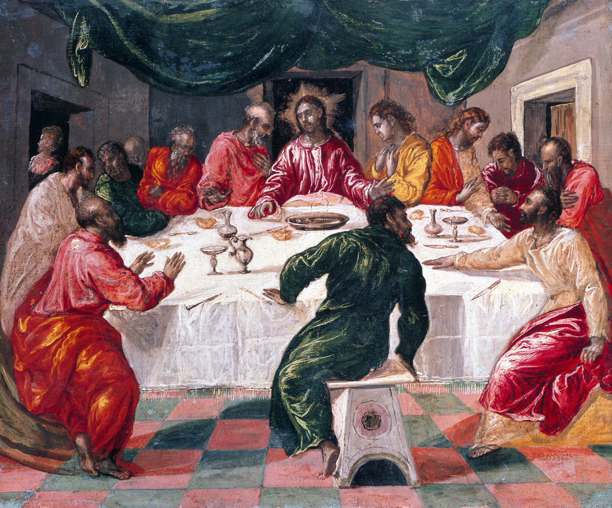 Last Supper, by El Greco, c. 1567-70. National Art Gallery of Bologna, Italy. 