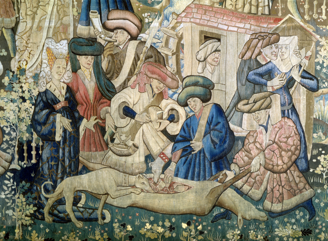 Deer hunt, from the Devonshire Hunting Tapestries, Netherlands, c. 1445. Victoria and Albert Museum, London. 