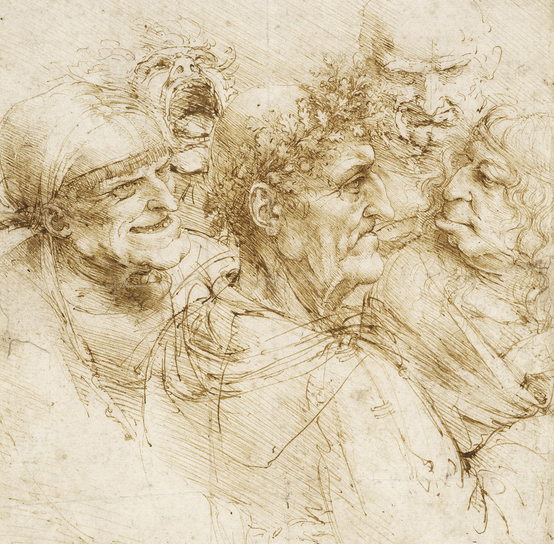 A Man Tricked By Gypsies, by Leonardo da Vinci, c. 1493. 