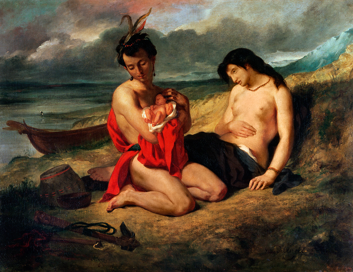 The Natchez, by Eugène Delacroix, 1835. 