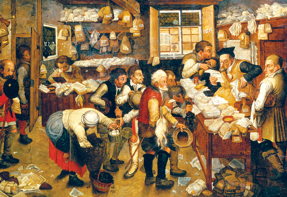 The Tax Collector, by Pieter Brueghel the Younger, c. 1615. Art Gallery of South Australia, Adelaide. 