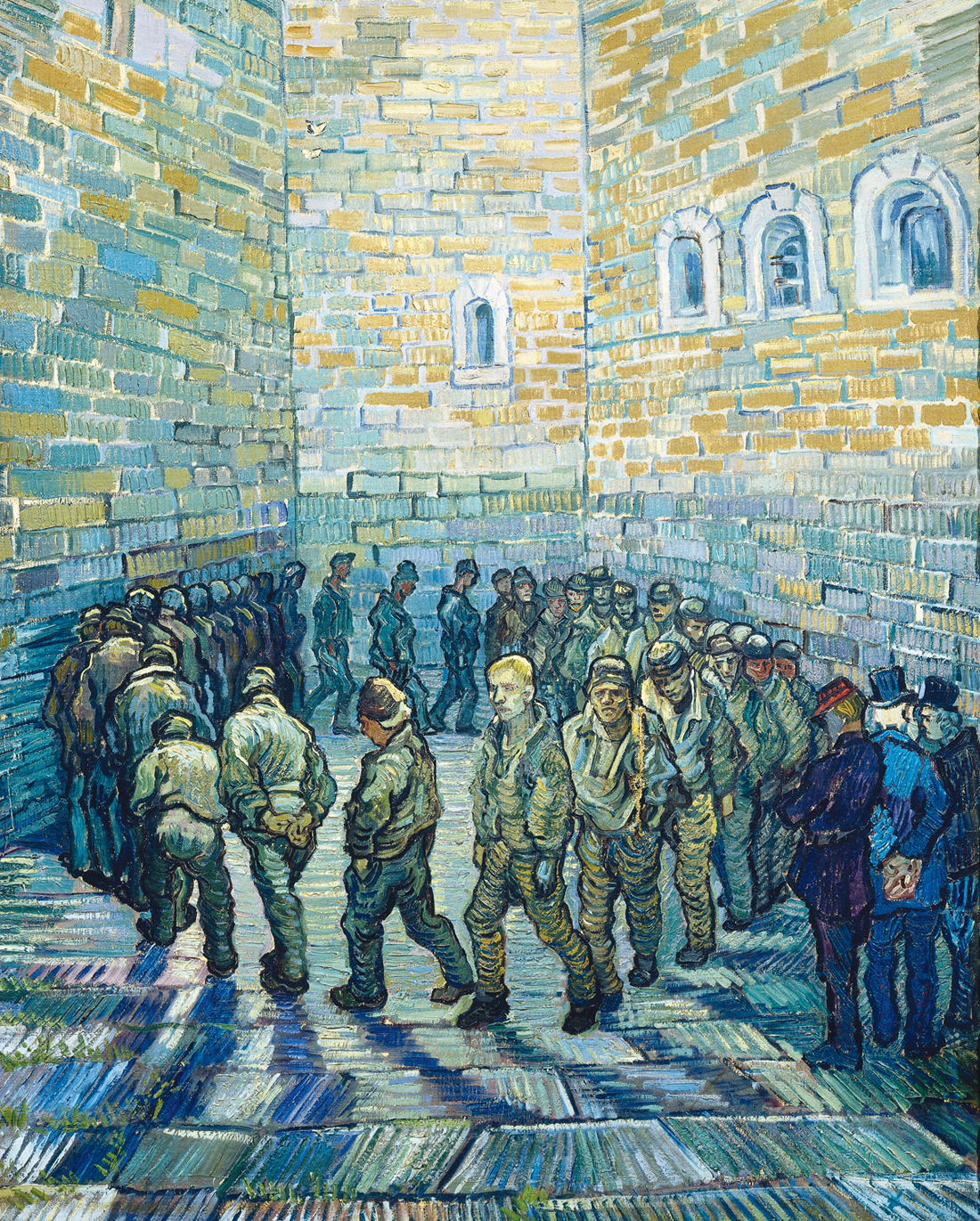 Prison Courtyard, by Vincent van Gogh, 1890. The Pushkin Museum of Fine Art, Moscow, Russia.