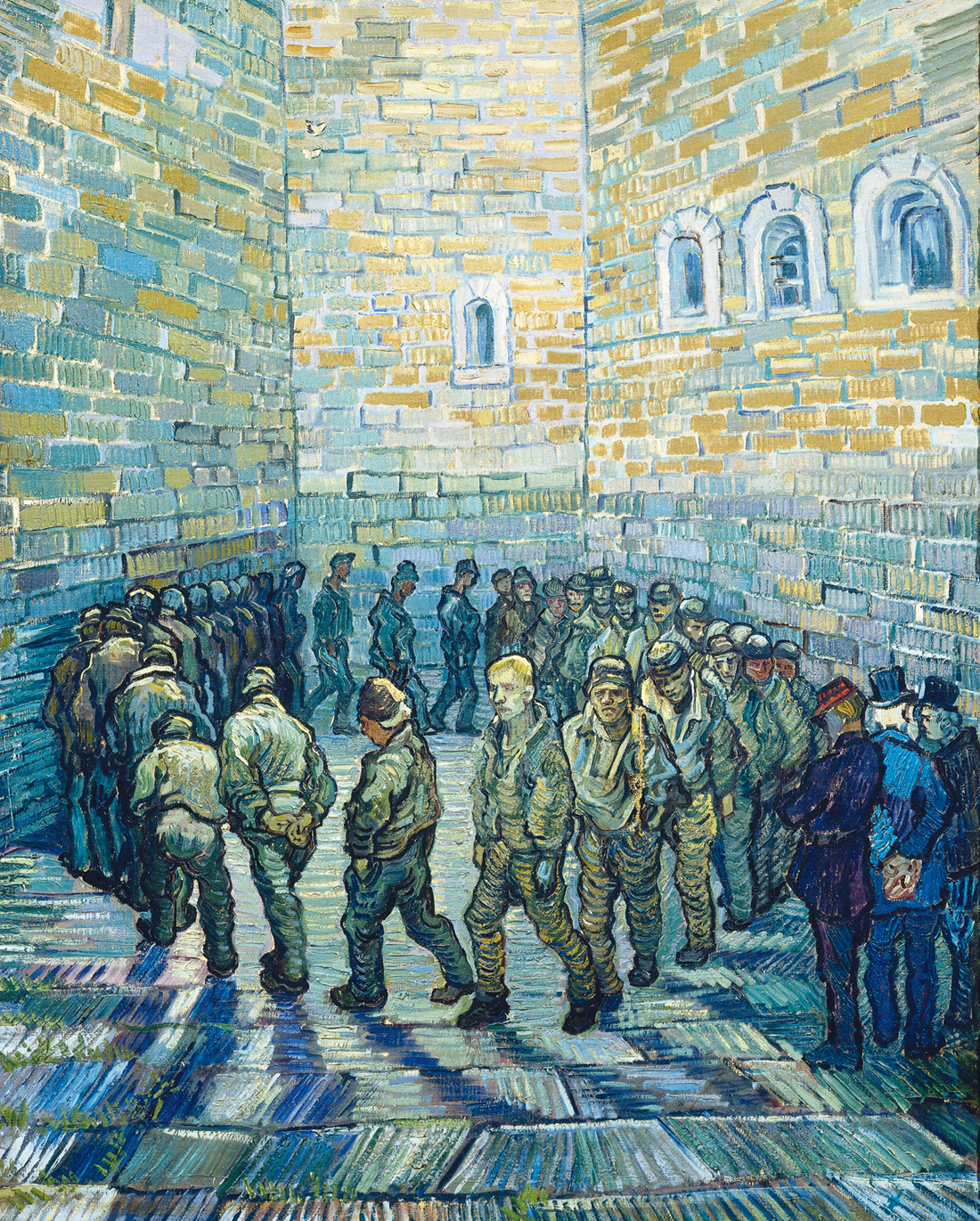 Prison Courtyard, by Vincent van Gogh, 1890. The Pushkin Museum of Fine Art, Moscow, Russia. 