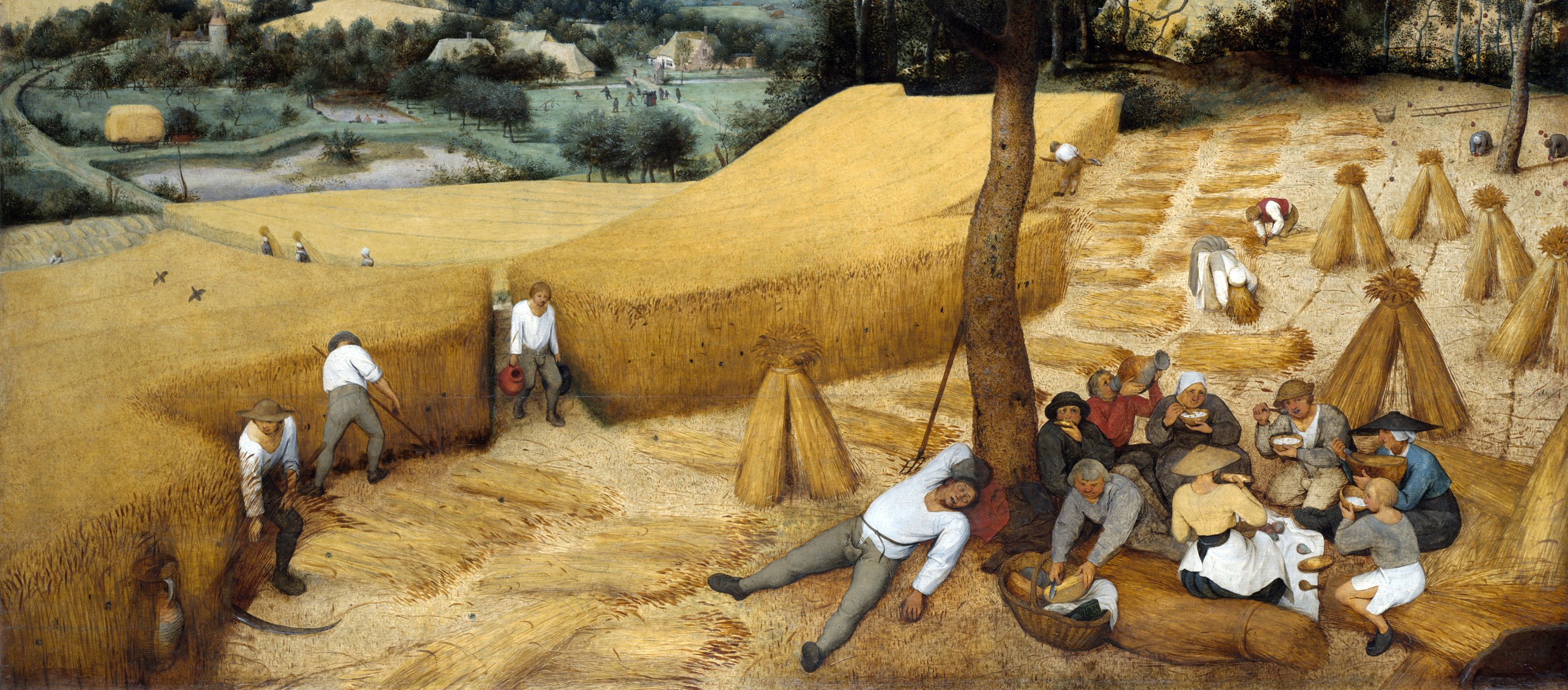 The Harvesters, by Pieter Bruegel the Elder, 1565. The Metropolitan Museum of Art, Rogers Fund, 1919