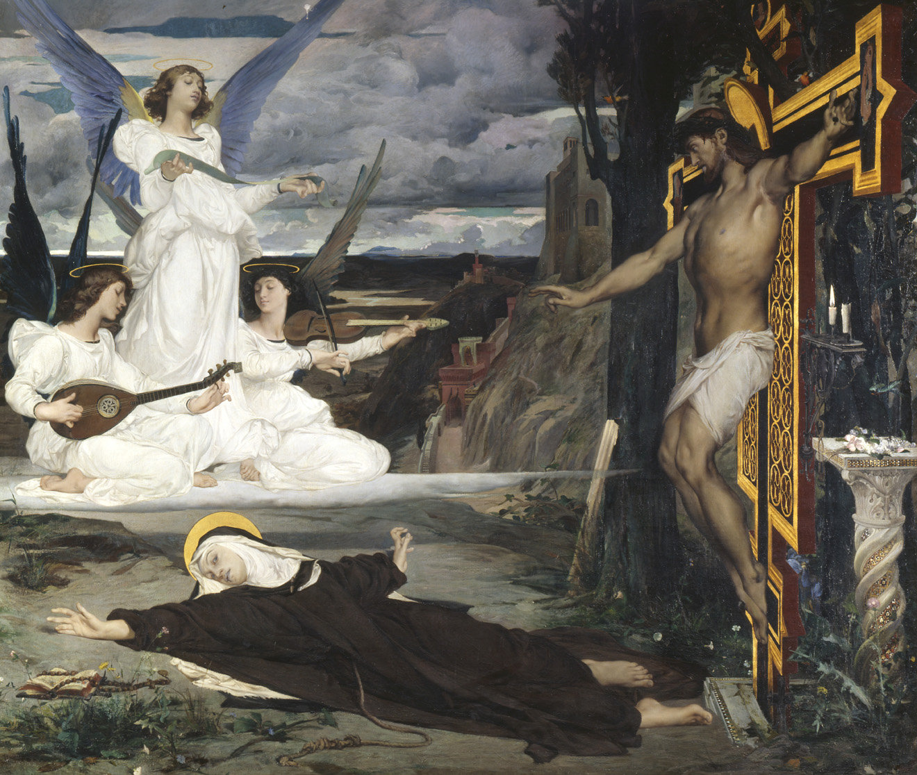 The Vision Legend of the Fourteenth Century, by Luc Olivier Merson, c. 1872. Palais des Beaux-Arts de Lille, France. 