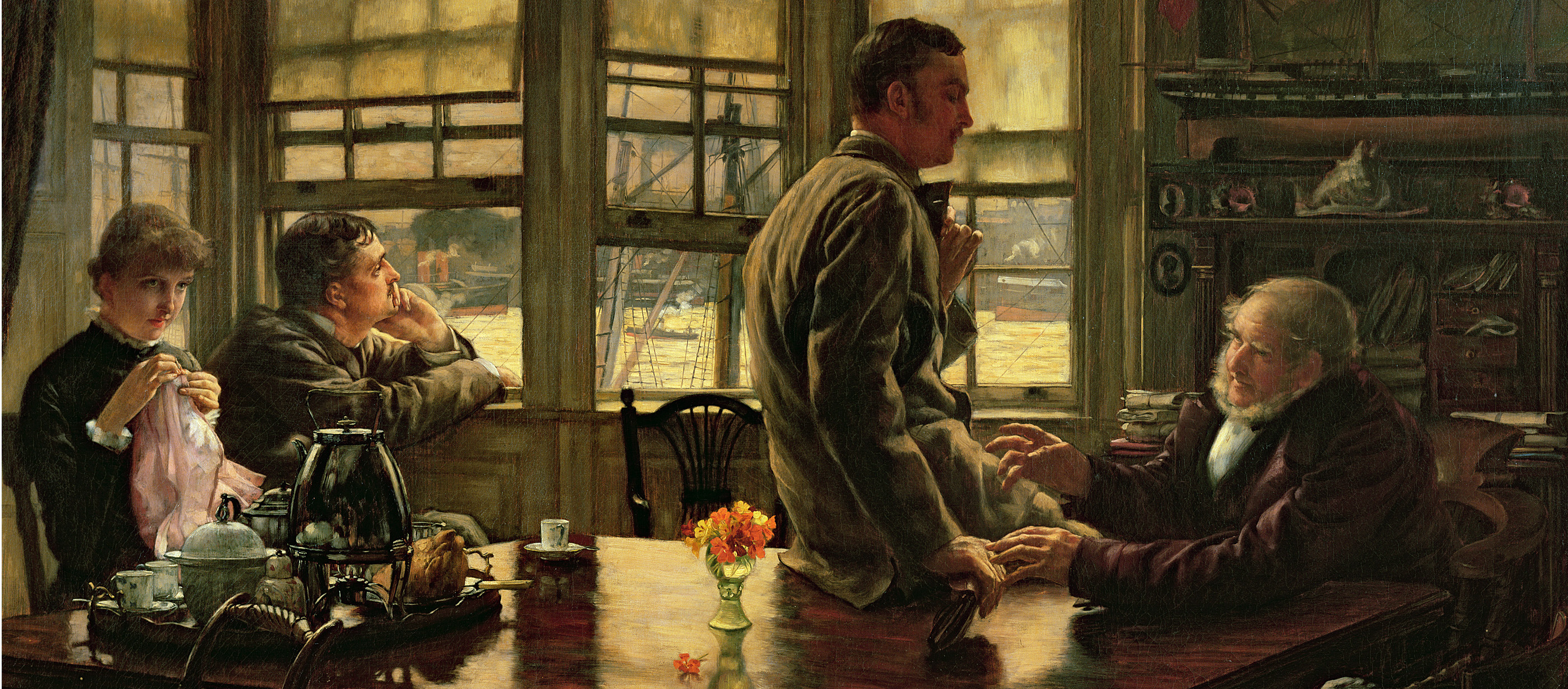 The Departure, from the series The Prodigal Son in Modern Life, by James Tissot, 1880. Musée des Beaux Arts, Nantes, France.