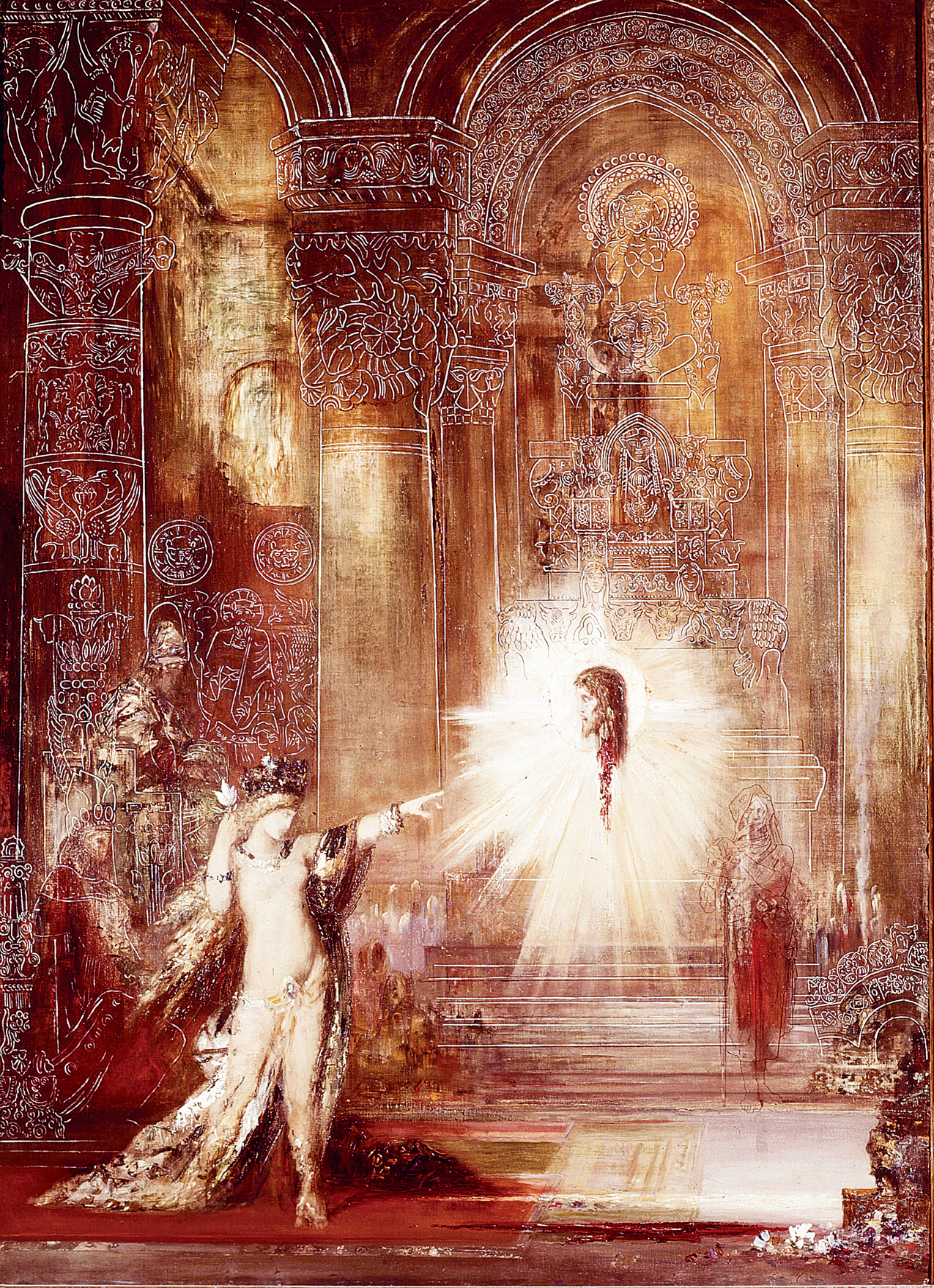 The Apparition, by Gustave Moreau, 1876. Musée Gustave Moreau, Paris, France.