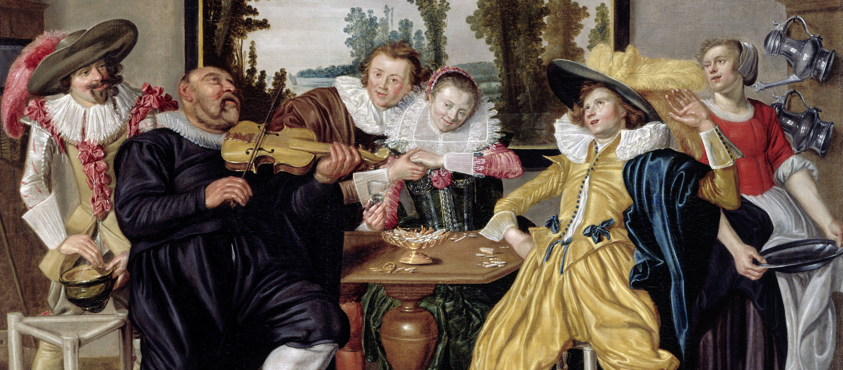 Interior with Merry Company, by Willem Pietersz Buytewech, c. 1623.