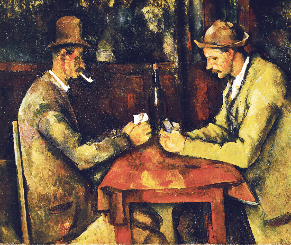 Card Players, by Paul Cézanne, c. 1893. Musée d'Orsay, Paris. 