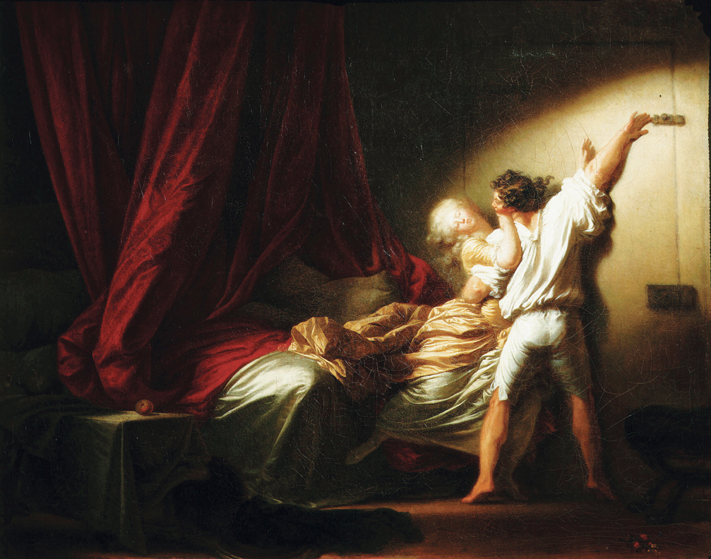 The Lock, by Jean-Honoré Fragonard, c. 1777. Louvre Museum, Paris, France. 