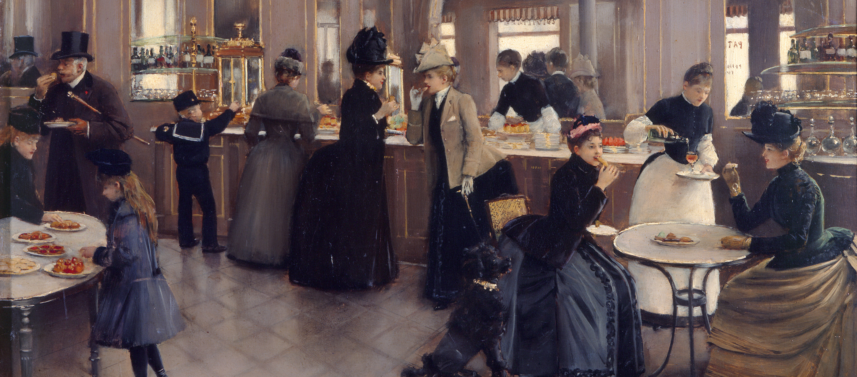 The Patisserie Gloppe, by Jean Beraud, 1889. Musée Carnavalet, Paris. 