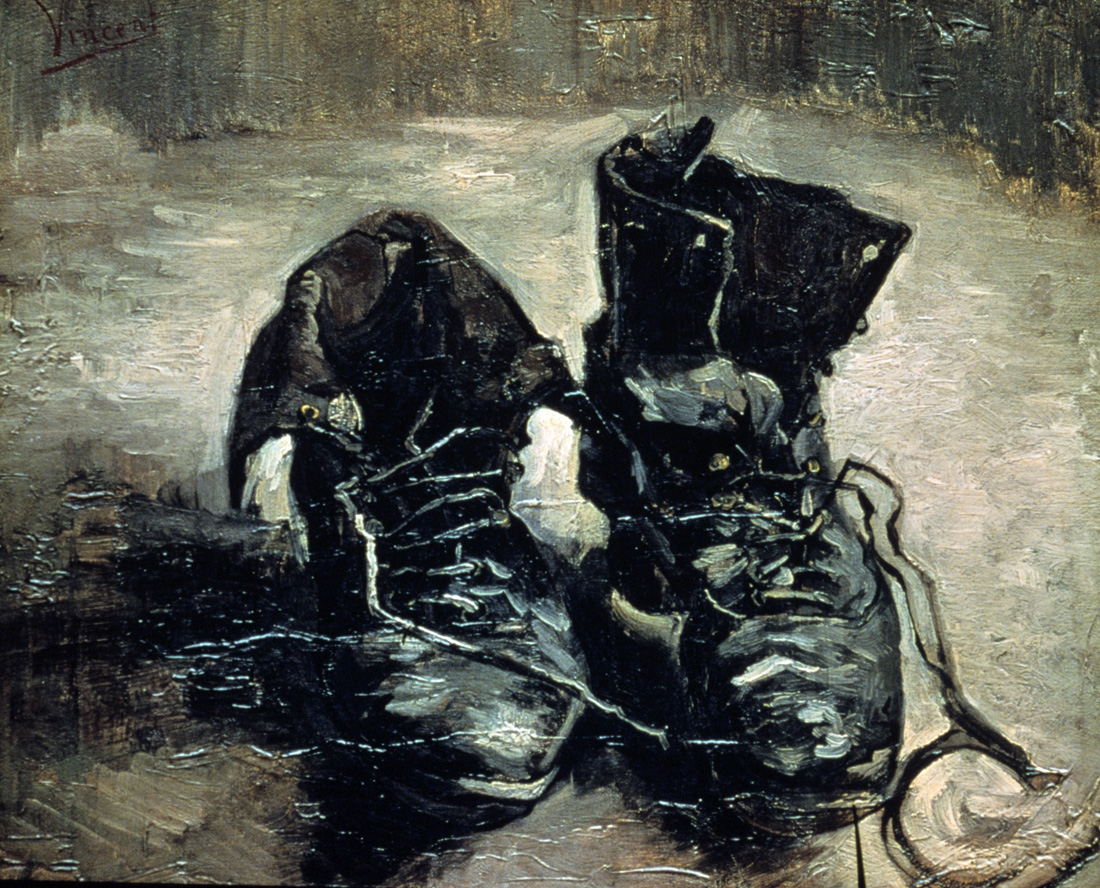 A Pair of Shoes, by Vincent van Gogh, 1886. Van Gogh Museum, Amsterdam.