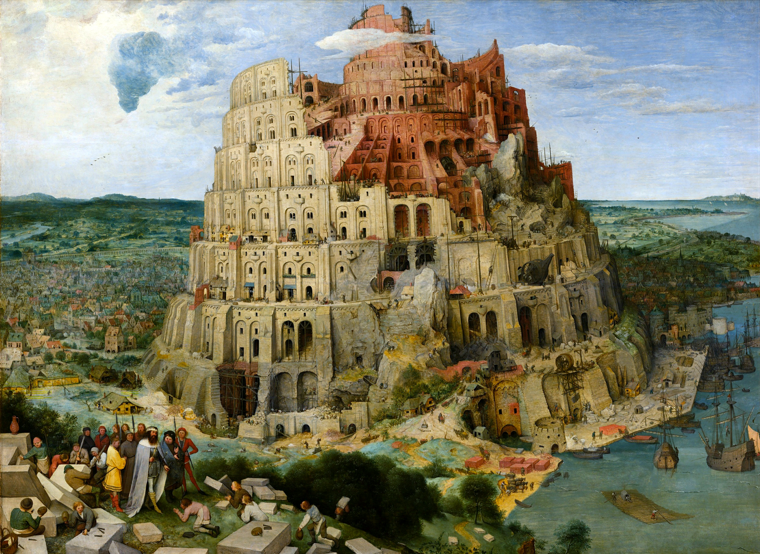 The Tower of Babel, by Pieter Bruegel the Elder, 1563. Kunsthistorisches Museum, Vienna, Austria. 