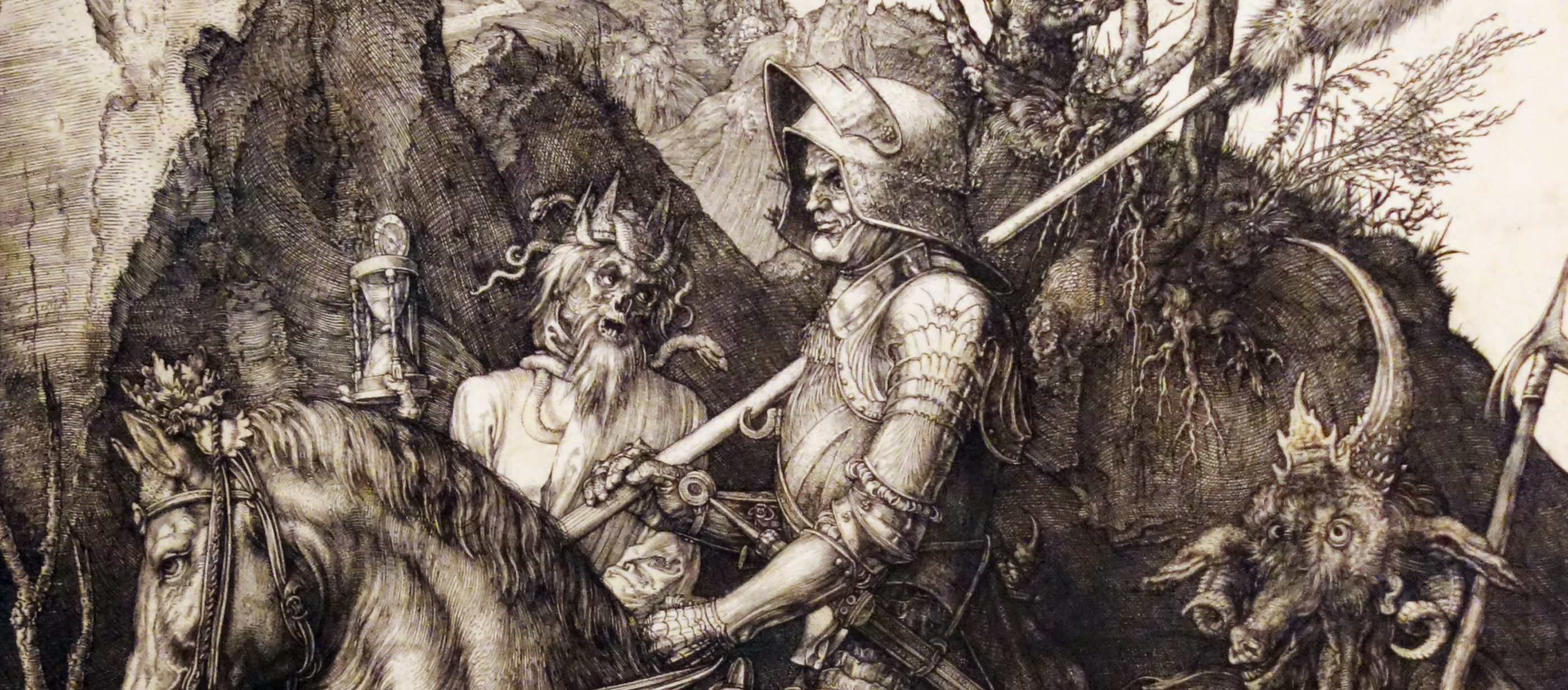 The Knight, Death, and the Devil, by Albrecht Dürer, 1513.